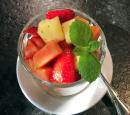 Fresh Fruit with lime and mint
