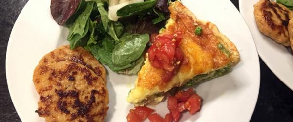 Vegetable Quiche with Tomato concasse'